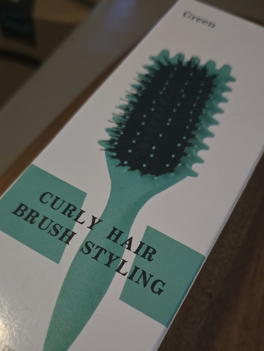 Curly Hair Brush Styling - Green - Picture 2 of 3
